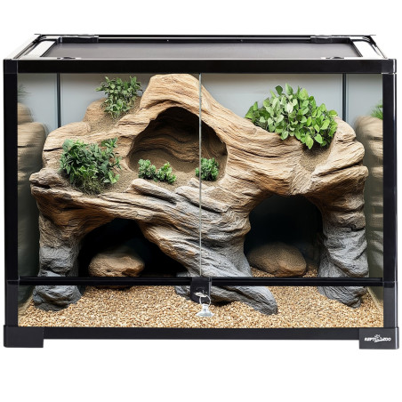 Repti-Zoo Glass Terrarium 60x45x45cm - szklane terrarium z metalową siatką