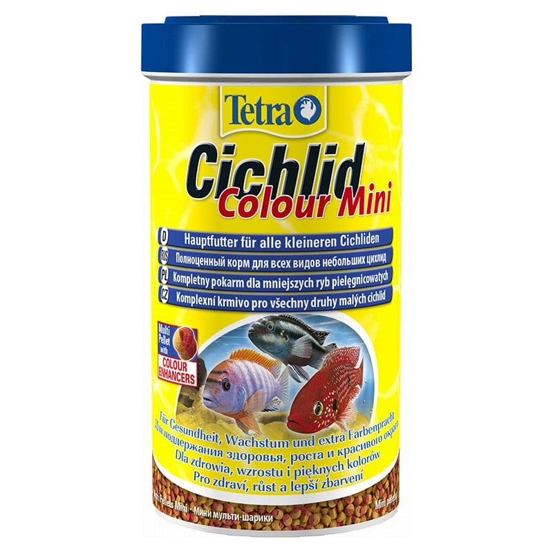 Tetra Cichlid Colour Mini 500ml - Pokarm dla młodych pielęgnic