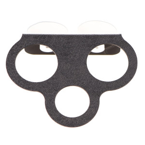 Terrario Gecko Bar Trio Black - miska wisząca potrójna