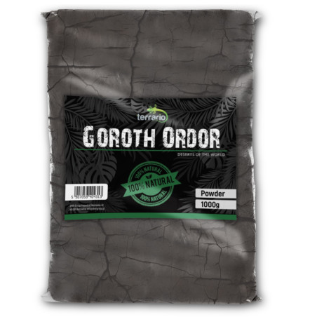 Terrario Goroth Orgor 1kg - czarna glina do terrarium pustynnego