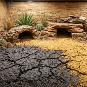 Terrario Goroth Orgor 1kg - czarna glina do terrarium pustynnego