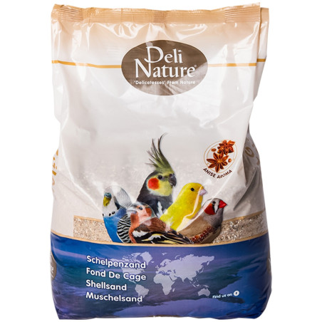 Deli Nature Shell Sand Brown 5kg - piasek dla papug