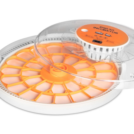 Kruger Meier ProOvula 30 - inkubator z termostatem i automatycznym obracaniem na 30 jaj – precyzyjna kontrola i pewny wylęg