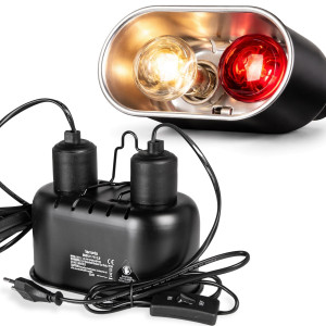 Terrario DUORAY 2.0 - podwójna lampa do terrarium