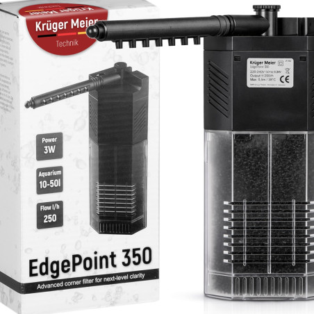 Kruger Meier EdgePiont 350 - filtr wewnętrzny narożny do akwarium