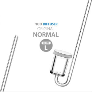 Neo Diffuser Original L CO2 + Clip White – dyfuzor CO2 + kolanko do akwarium 24mm