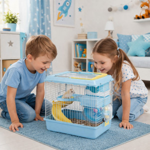 Furrever Friends Miku Easy Small Blue - klatka dla małych gryzoni zestaw