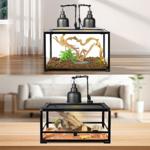 Repti-Zoo Dual Light Bracket - podwójny wieszak na lampy grzewcze