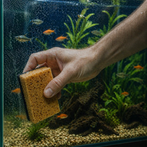 Kruger Meier Glesso Pro - gąbka do mycia szyb akwarium