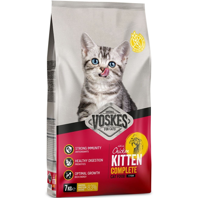 Voskes Kitten Chicken 7kg - karma dla kociąt