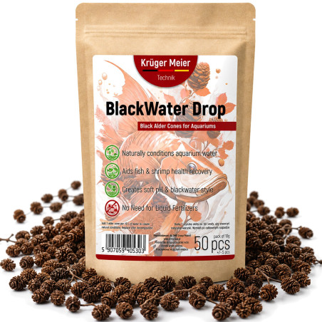 Kruger Meier BlackWater Drop 10g - szyszki olchy czarnej 50 sztuk