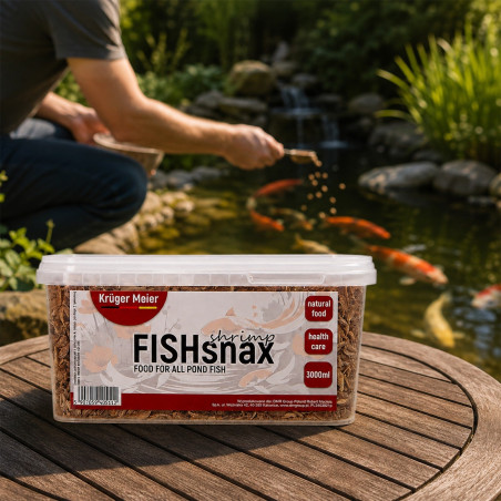 Kruger Meier FISHsnax Shrimps 3000ml - krewetki pokarm dla karpi koi