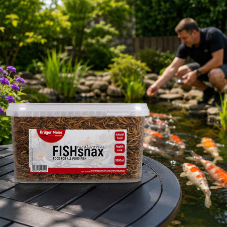 Kruger Meier FISHsnax Mealworms 5000ml - larwy mącznika dla ryb