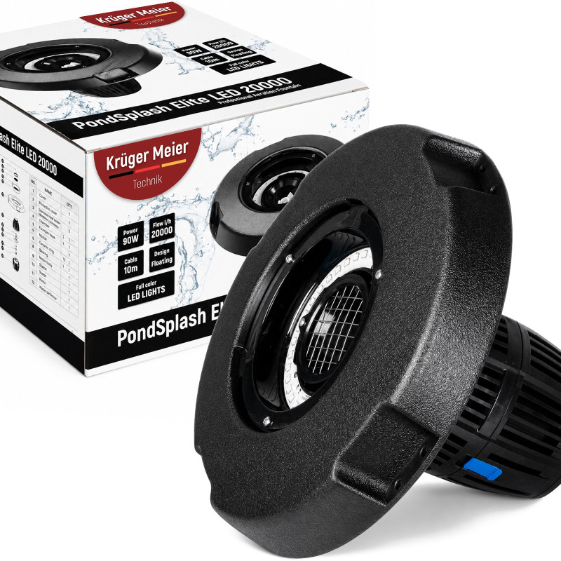 Kruger Meier PondSplash Elite LED 20000 - fontanna pływająca z oświetleniem