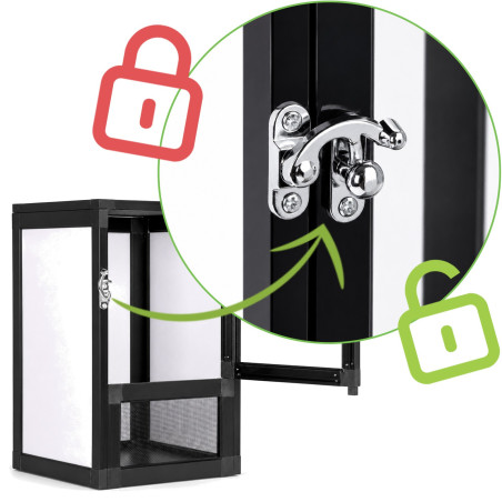 Terrario Nexframe A-line 20x20x30 - terrarium aluminiowe