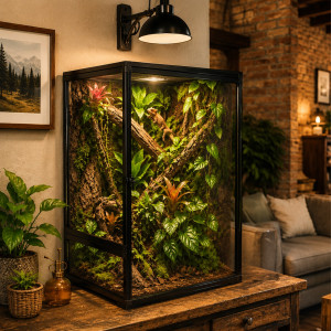 Terrario Nexframe S-Line 42x42x66 - terrarium z siatki