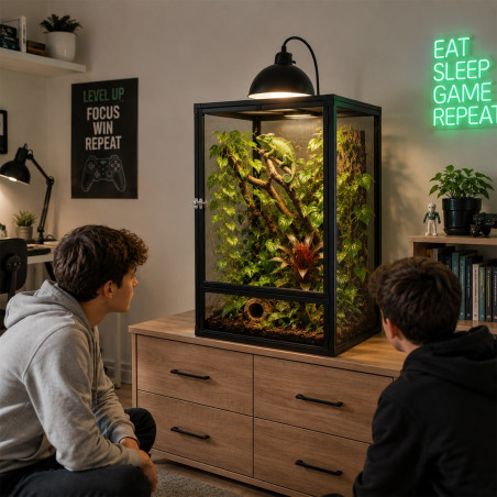 Terrario Nexframe S-Line 45x45x80 - terrarium z siatki