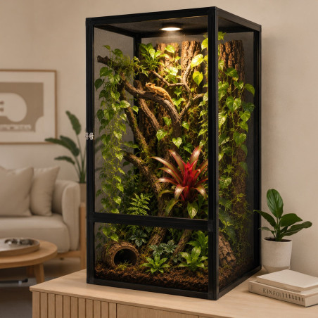 Terrario Nexframe S-Line 45x45x80 - terrarium z siatki