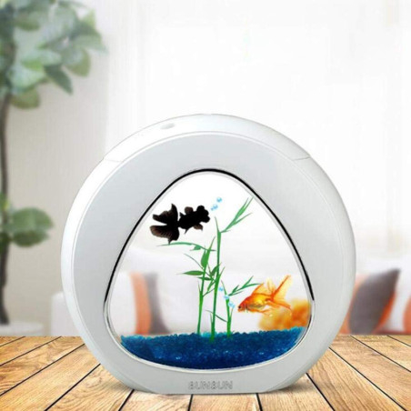 SunSun Smart Aqua 4l - zestaw akwarium białe 4l – żywa ozdoba wnętrza i prosta obsługa