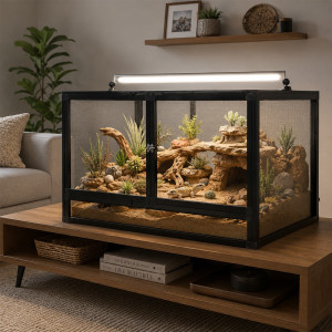 Terrario Nexframe F-line - terrarium z siatki 80x45x45cm