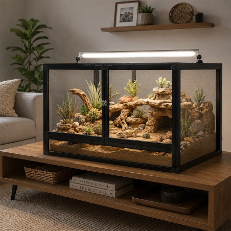 Terrario Nexframe F-line - terrarium z siatki 80x45x45cm