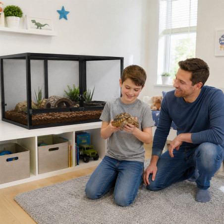 Terrario Nexframe F-line - terrarium z siatki 80x45x45cm