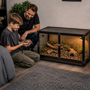 Terrario Nexframe F-line - terrarium z siatki 80x45x45cm