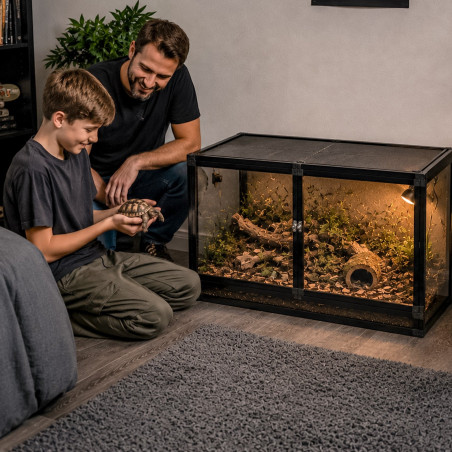 Terrario Nexframe F-line - terrarium z siatki 80x45x45cm