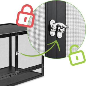 Terrario Nexframe F-line - terrarium z siatki 80x45x45cm