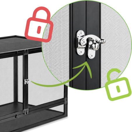 Terrario Nexframe F-line - terrarium z siatki 80x45x45cm