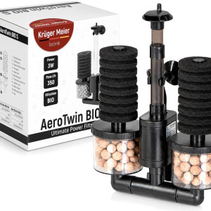 Kruger Meier AeroTwin BIO S - filtr wewnętrzny gąbkowy z biofiltracją