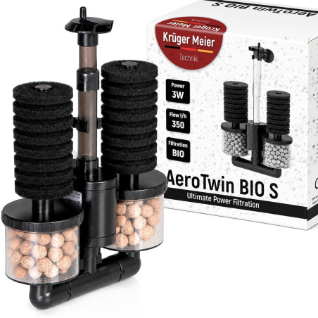 Kruger Meier AeroTwin BIO S - filtr wewnętrzny gąbkowy z biofiltracją