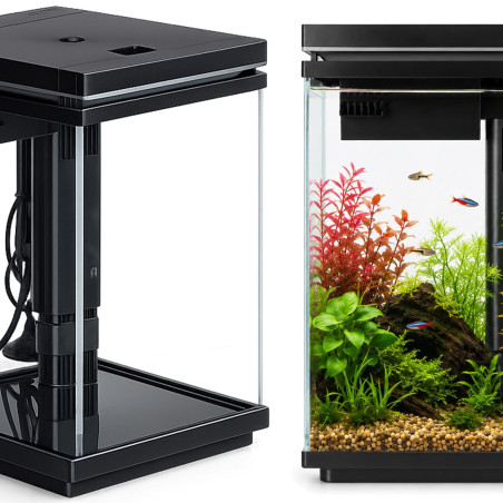 Kruger Meier LUMIQ AquaCube 10l Black - akwarium z filtrem i oświetleniem