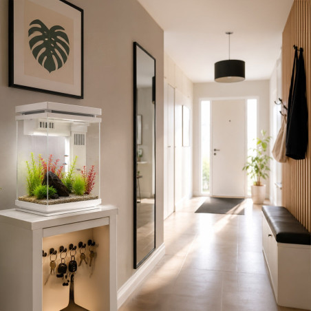Kruger Meier LUMIQ AquaCube 10l White - akwarium z filtrem i oświetleniem