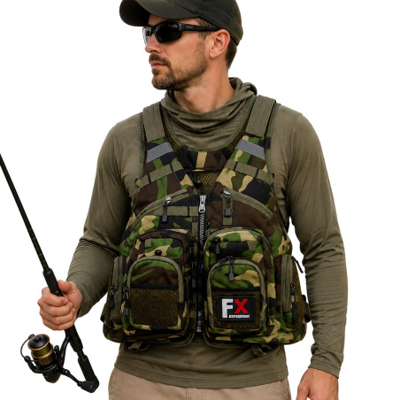 Fishing Expedition MaxiVest Camo - kamizelka wędkarska