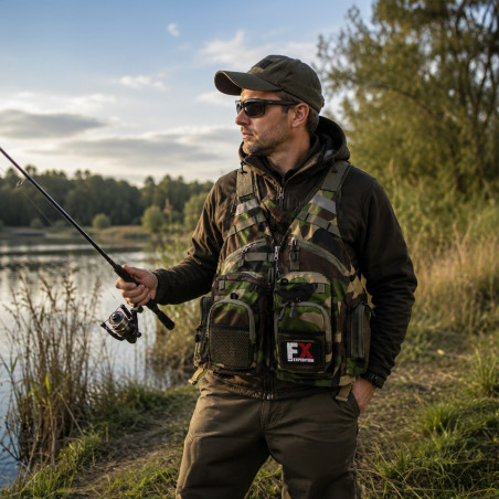 Fishing Expedition MaxiVest Camo - kamizelka wędkarska