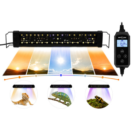Repti-Zoo Natural Light LED UVB 12W - lampa automatyczna do terrarium 45cm