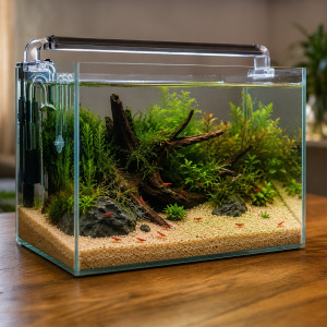 Kruger Meier Amber Glow Quartz 0.8-1.6 mm – Żwirek akwarystyczny 2 kg