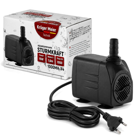 Kruger Meier Sturmkraft 1000MH-X4 - pompa wody 1000l/h | Idealna do oczka wodnego