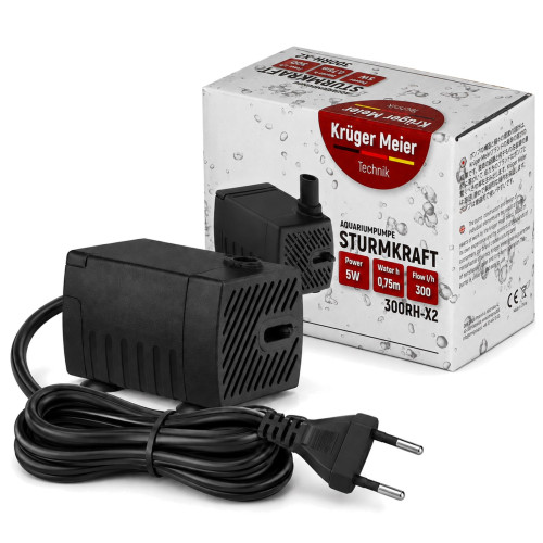 Kruger Meier Sturmkraft 300RH-X2 - pompa wody 300l/h | Cicha, energooszczędna do oczka wodnego