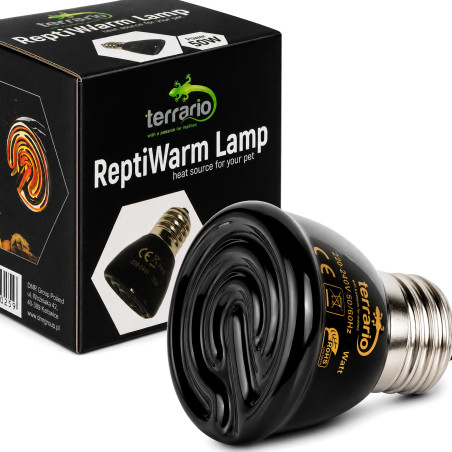 Terrario ReptiWarm 50W - mini emiter ciepła | Bezpieczne ciepło dla gadów