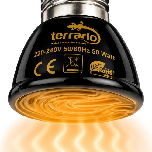 Terrario ReptiWarm 50W - mini emiter ciepła | Bezpieczne ciepło dla gadów