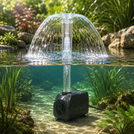 Kruger Meier Sturmkraft Brunnen - zestaw fontannowy 1000l/h - Idealny do oczka wodnego