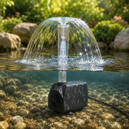 Kruger Meier Sturmkraft Brunnen - zestaw fontannowy 1000l/h - Idealny do oczka wodnego