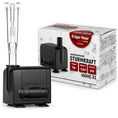 Kruger Meier Sturmkraft Brunnen - zestaw fontannowy 450l/h | Idealny do oczka wodnego
