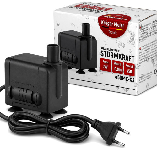 Kruger Meier Sturmkraft Brunnen - zestaw fontannowy 450l/h | Idealny do oczka wodnego