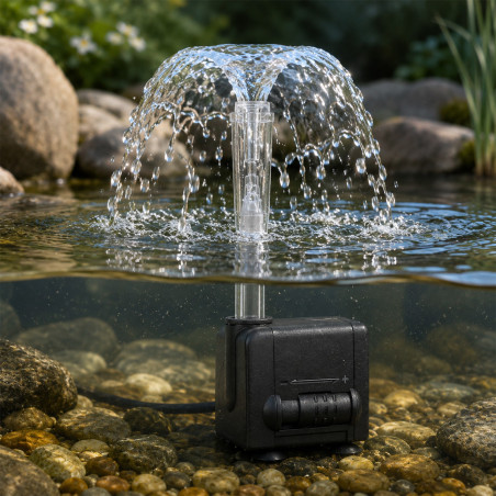 Kruger Meier Sturmkraft Brunnen - zestaw fontannowy 450l/h | Idealny do oczka wodnego