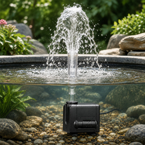Kruger Meier Sturmkraft Brunnen - zestaw fontannowy 450l/h | Idealny do oczka wodnego