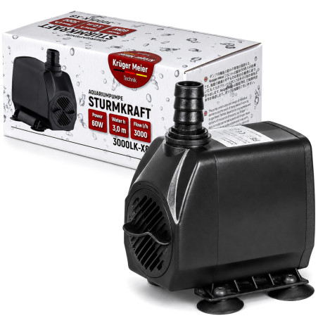 Kruger Meier Sturmkraft 3000LK-X8 - pompa wody 3000l/h | Idealna do oczka wodnego