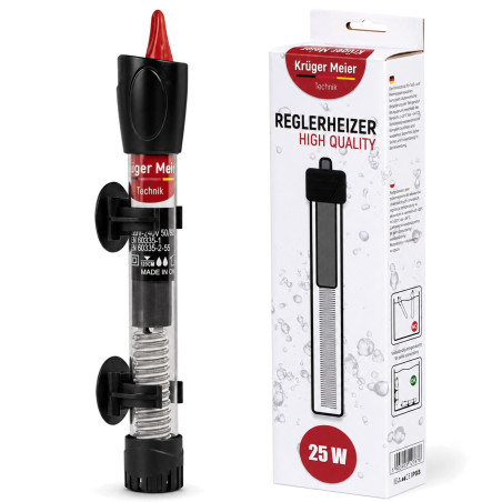 Kruger Meier Reglerheizer 25W - precyzyjna grzałka z termostatem, idealna do akwarium